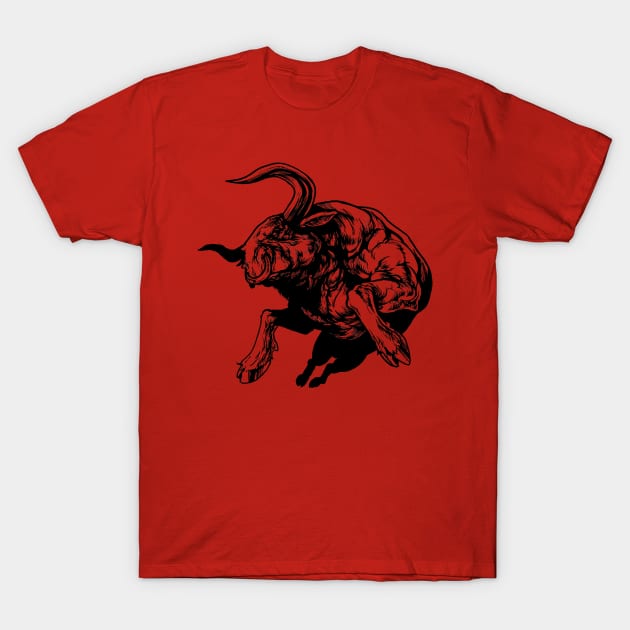 Raging Bull Ink T-Shirt by SuarezArt